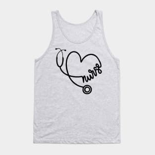 Nurse Stethoscope Tank Top